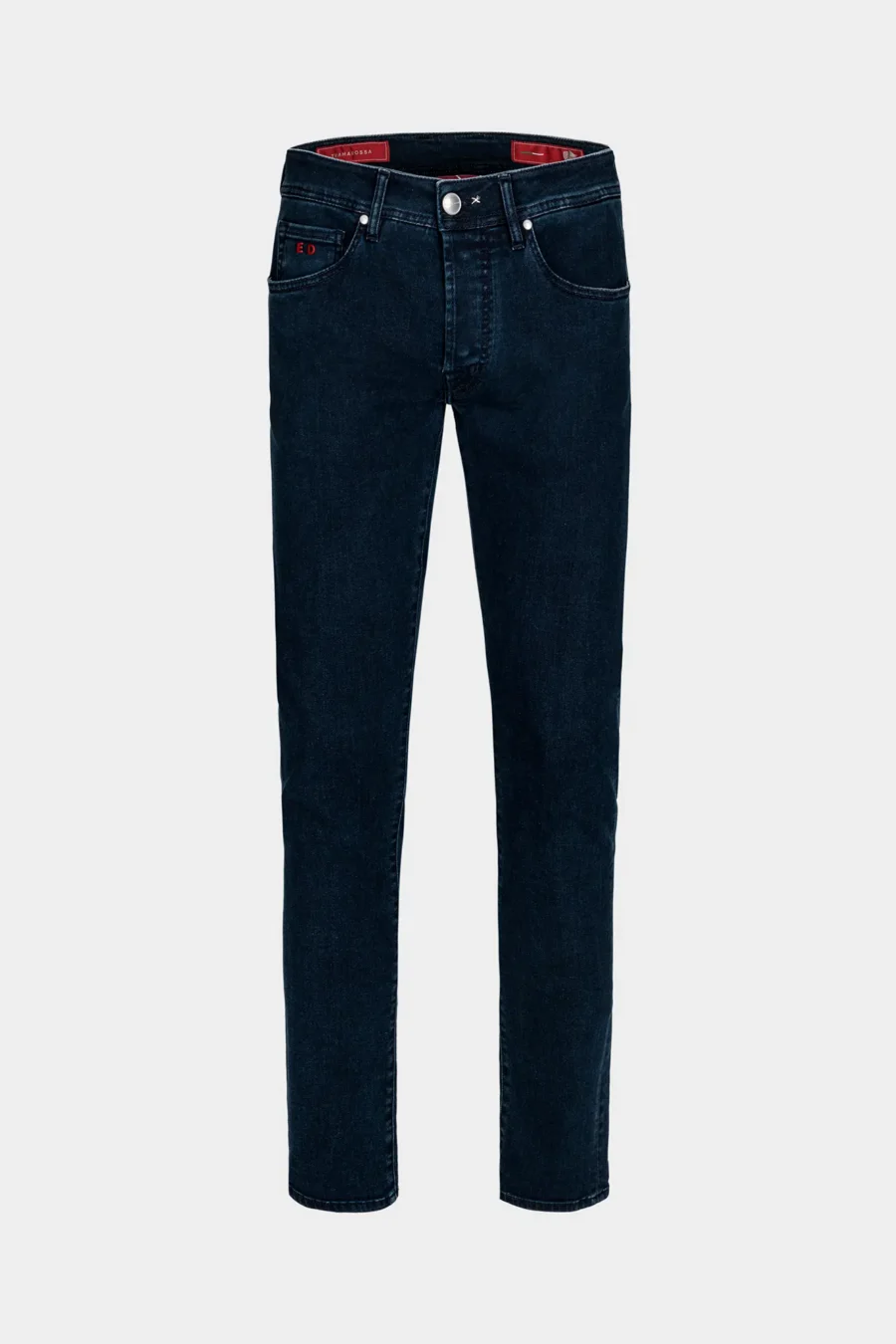 JEANS 5 TASCHE LEONARDO SLIM DENIM RELAX BLUE SCURO - FILO BLU