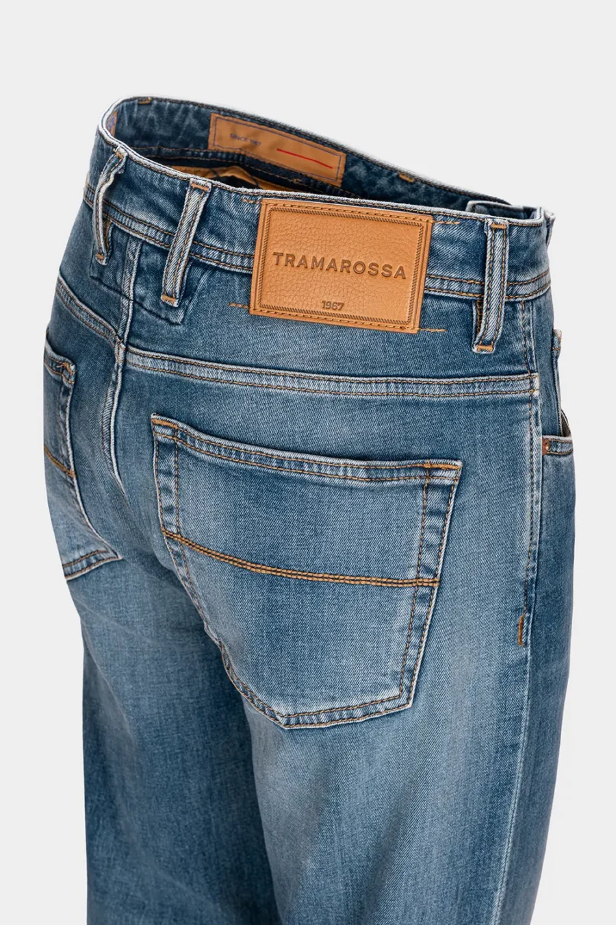 JEANS 5 POCKETS BRANDO CARROT DENIM HERITAGE DIRTY WASH - Image 4