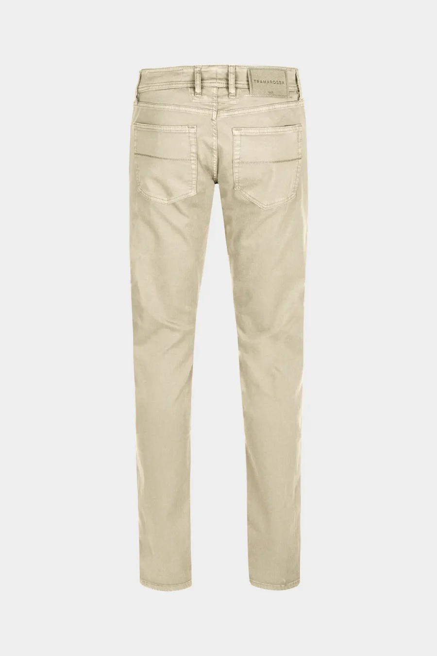 JEANS 5 POCKETS COLOURED LEONARDO SLIM GABARDINE RELAX LIGHT BEIGE - Image 2