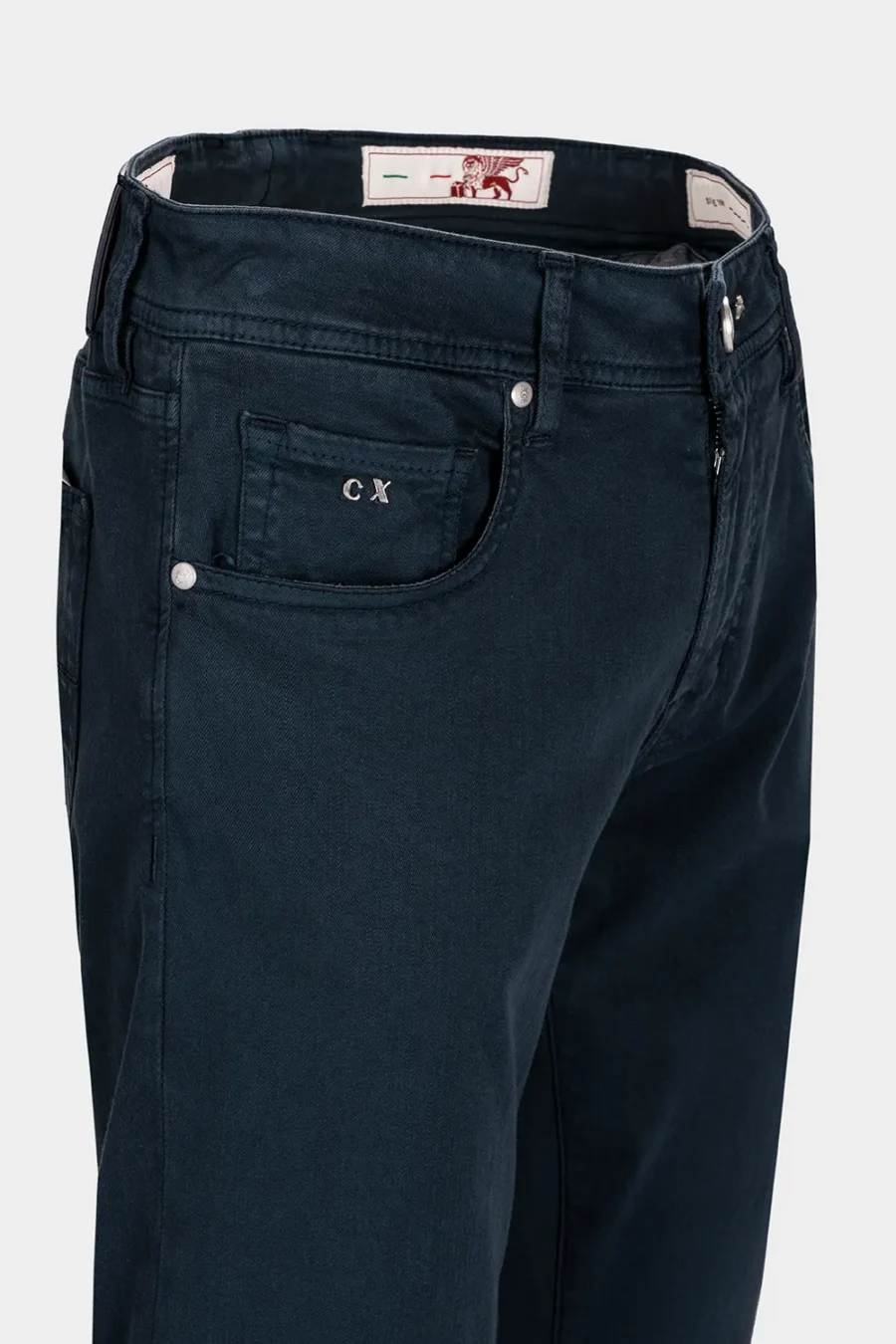 JEANS 5 POCKETS COLOURED LEONARDO SLIM GABARDINE RELAX BLUE - Image 3