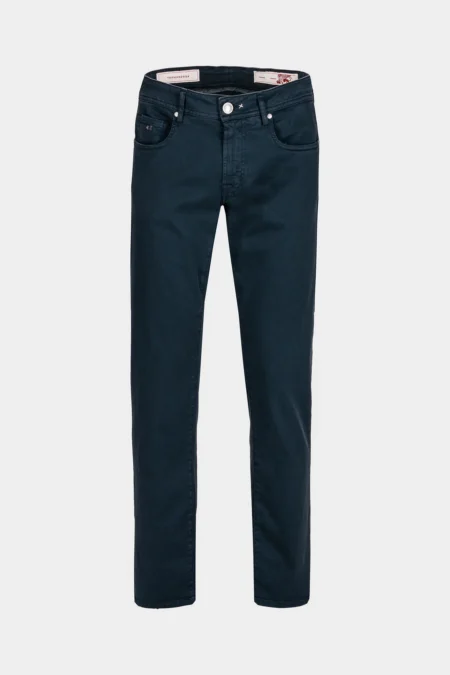 JEANS 5 POCKETS COLOURED MICHELANGELO REGULAR GABARDINE RELAX BLUE