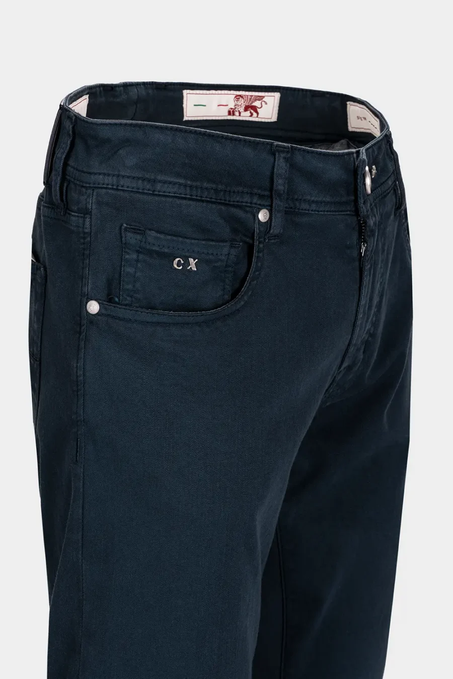 JEANS 5 POCKETS COLOURED MICHELANGELO REGULAR GABARDINE RELAX BLUE - Image 3
