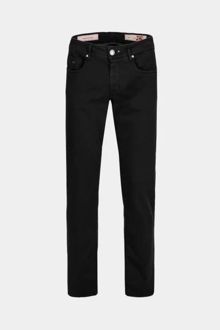 JEANS 5 POCKETS COLOURED MICHELANGELO REGULAR GABARDINE RELAX BLACK