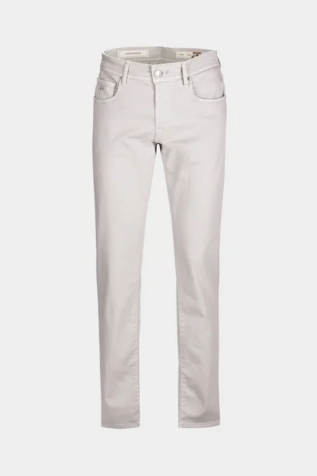 JEANS 5 POCKETS COLOURED MICHELANGELO REGULAR GABARDINE RELAX LIGHT GREY