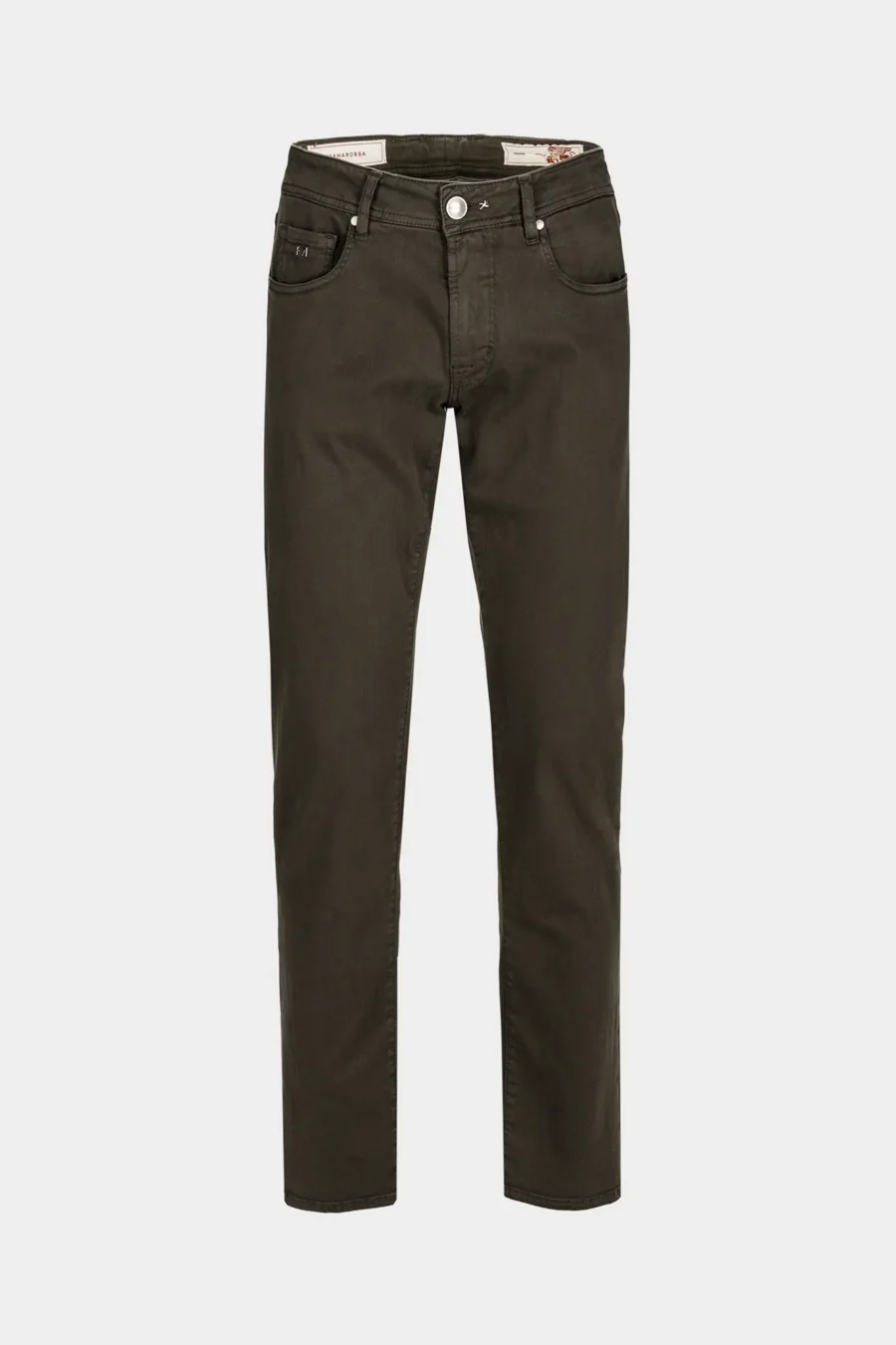 JEANS 5 POCKETS COLOURED MICHELANGELO REGULAR GABARDINE RELAX BROWN
