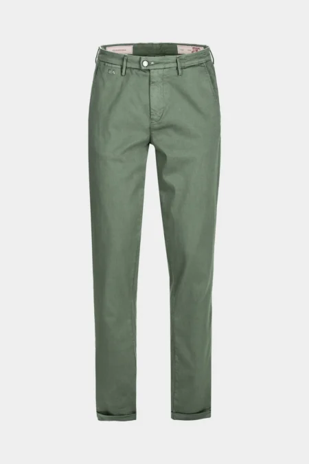 PANTALONE CHINO LUIS REGULAR GABARDINA RELAX VERDE