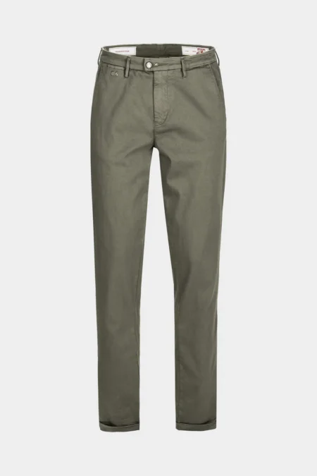 PANTALONE CHINO LUIS REGULAR GABARDINA RELAX VERDE