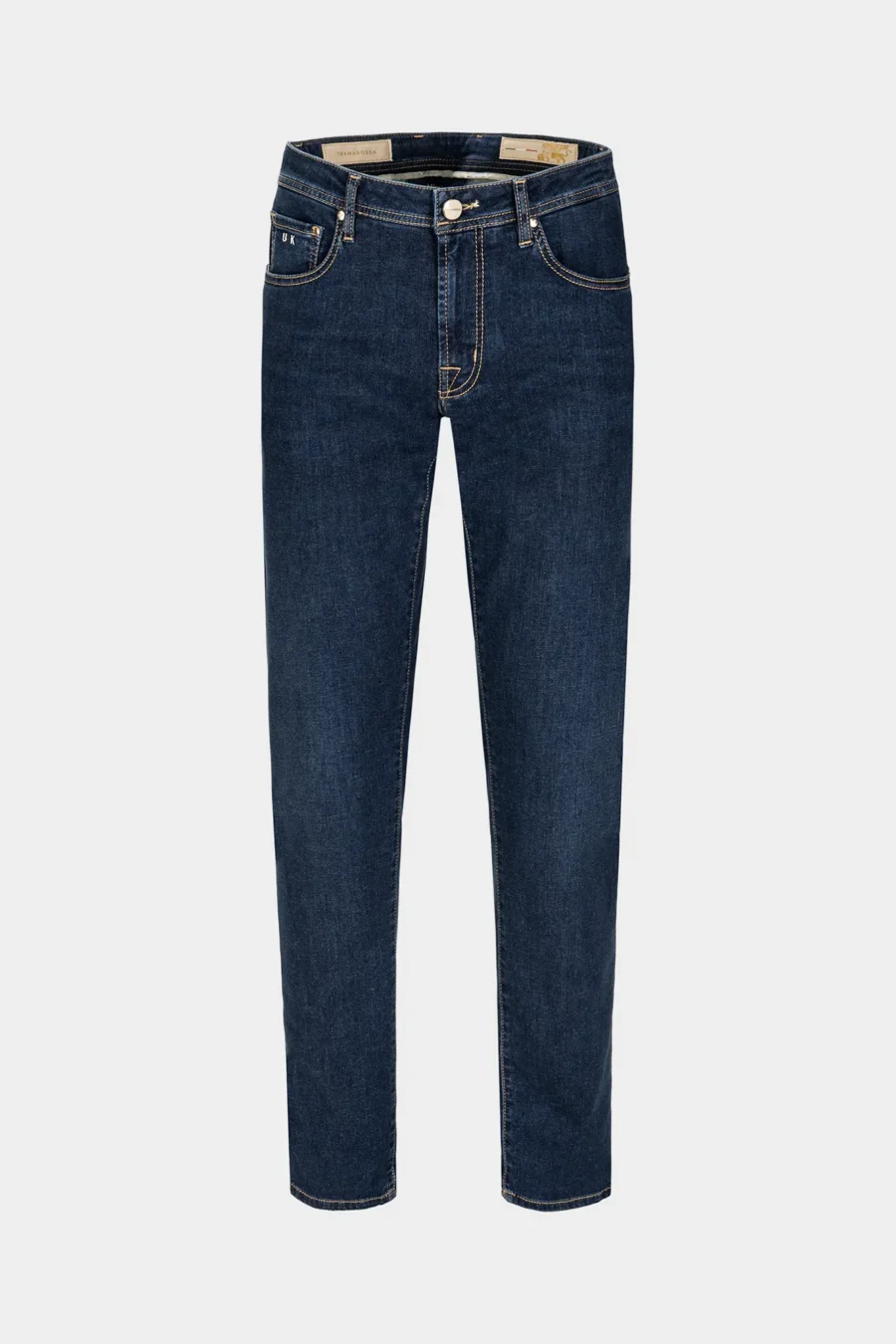 JEANS 5 TASCHE MICHELANGELO REGULAR IN DENIM VELLUTO BLU MEDIO