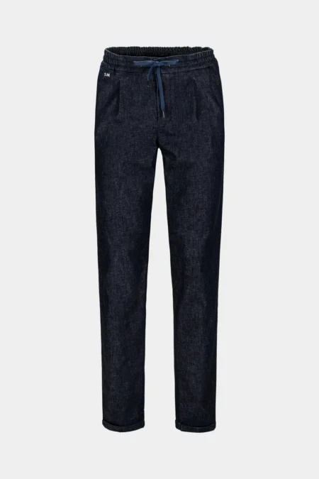 CHINO PANT ALVISE REGULAR IN DARK BLUE DENIM