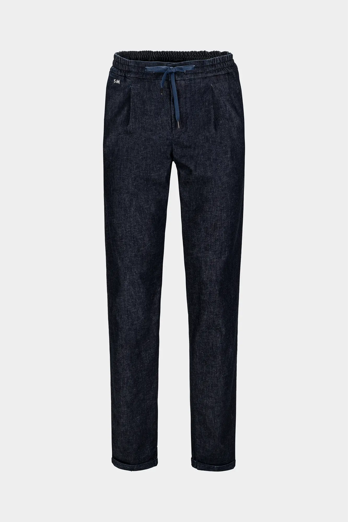 CHINO PANT ALVISE REGULAR IN DARK BLUE DENIM