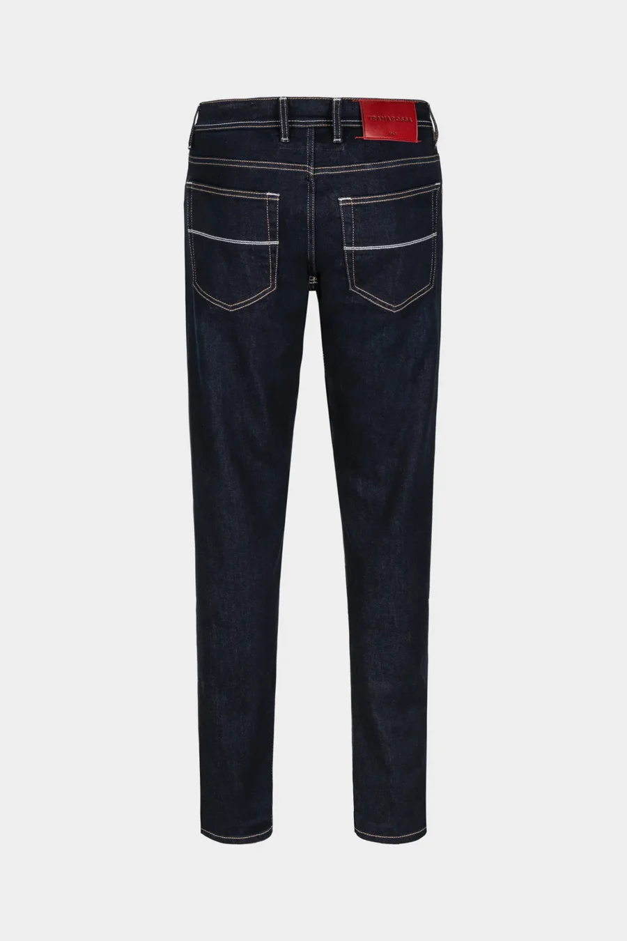 JEANS 5 TASCHE LEONARDO SLIM IN DENIM TENCEL BLU SCURO - immagine 2