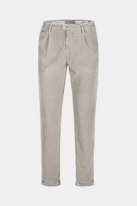 PANTS CHINO ALBERTO CARROT VELVET GREY