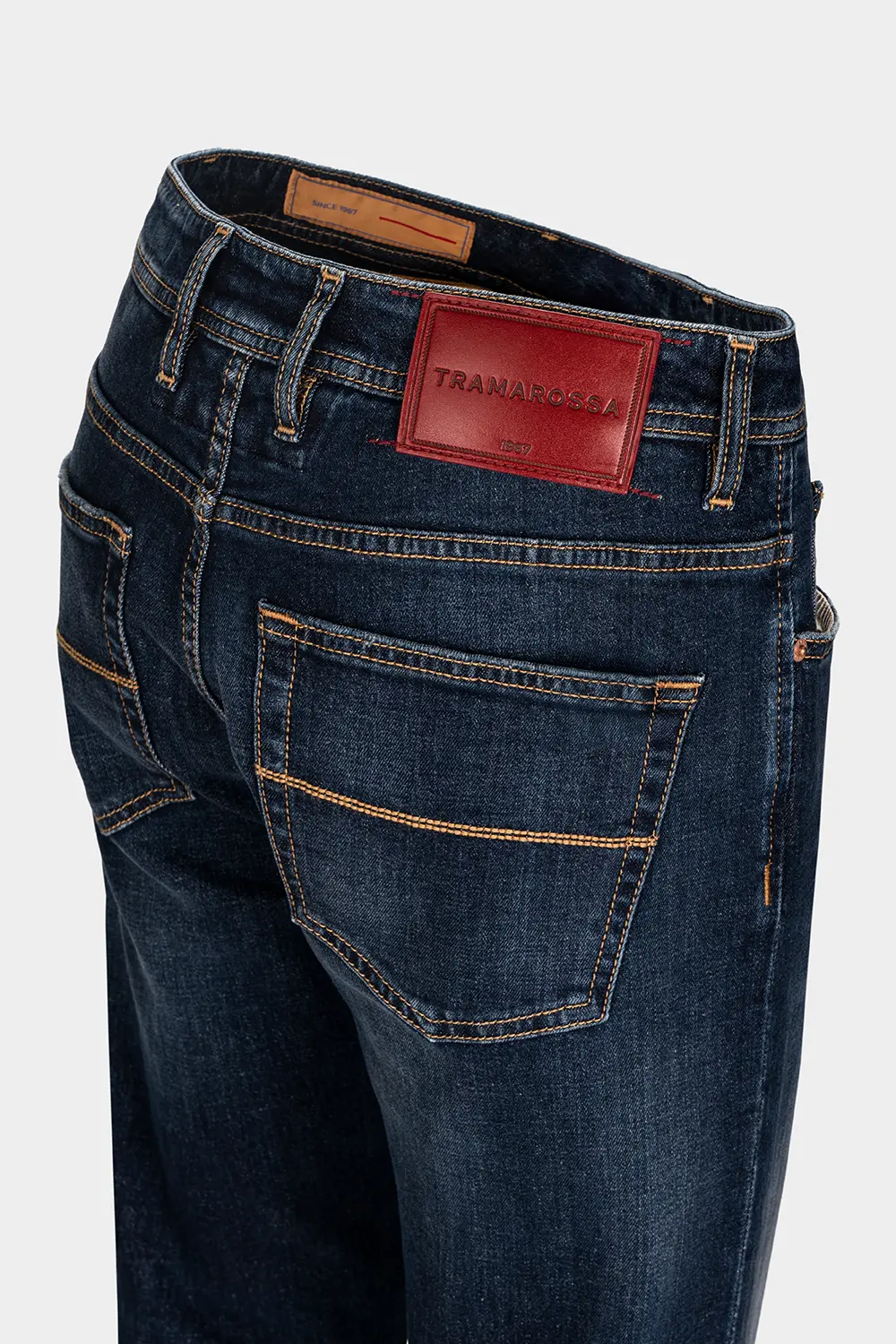 JEANS 5 TASCHE BRANDO CARROT DENIM HERITAGE BLU MEDIO - immagine 4