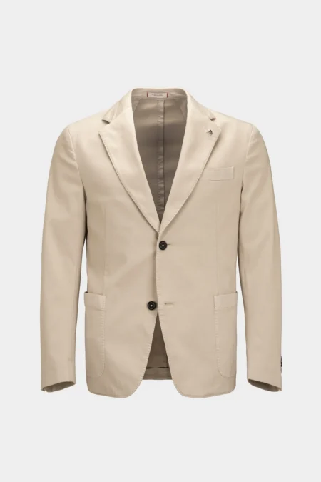 SINGLE BREASTED JACKET	FILIPPO	GABARDINE RELAX LIGHT BEIGE