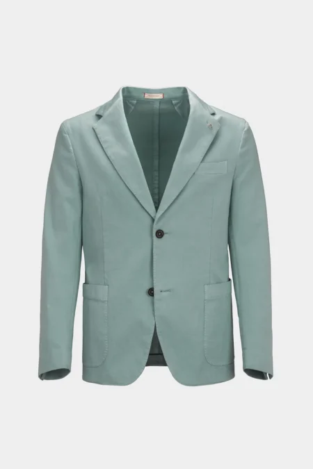 SINGLE BREASTED JACKET FILIPPO GABARDINE RELAX GREEN