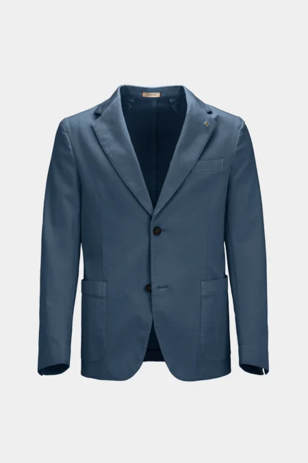 SINGLE BREASTED JACKET FILIPPO GABARDINE RELAX LIGHT BLU