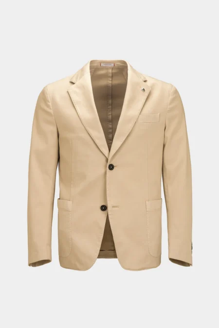 SINGLE BREASTED JACKET FILIPPO GABARDINE RELAX BEIGE