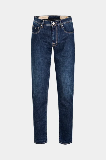 JEANS 5 TASCHE MICHELANGELO REGULAR IN DENIM LINO BLU MEDIO