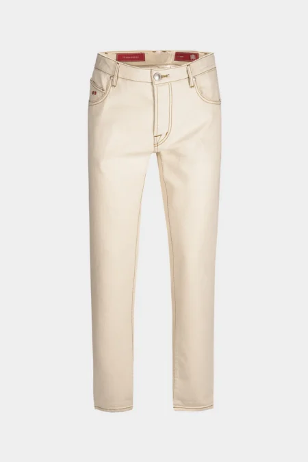 JEANS 5 POCKETS BRANDO CARROT DENIM ECRÙ