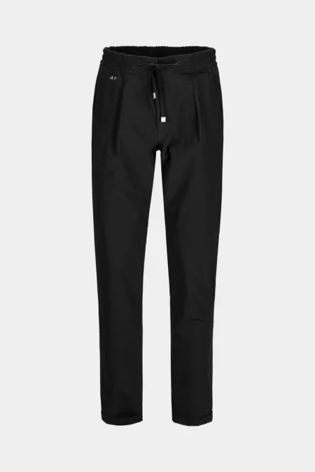 PANT WITH LACE ALVISE LEISURE TECHNICAL FABRIC BLACK