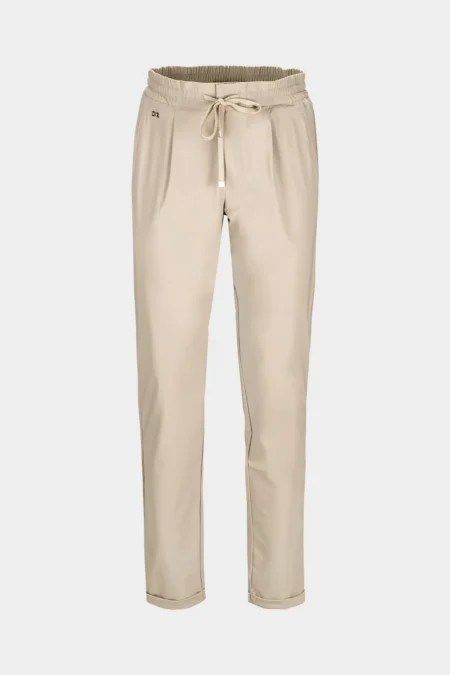 PANT WITH LACE ALVISE LEISURE TECHNICAL FABRIC LIGHT BEIGE