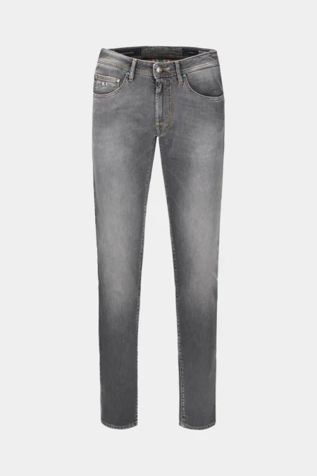 JEANS 5 POCKETS LEONARDO SLIM IN DENIM GREY YELLOWSTONE