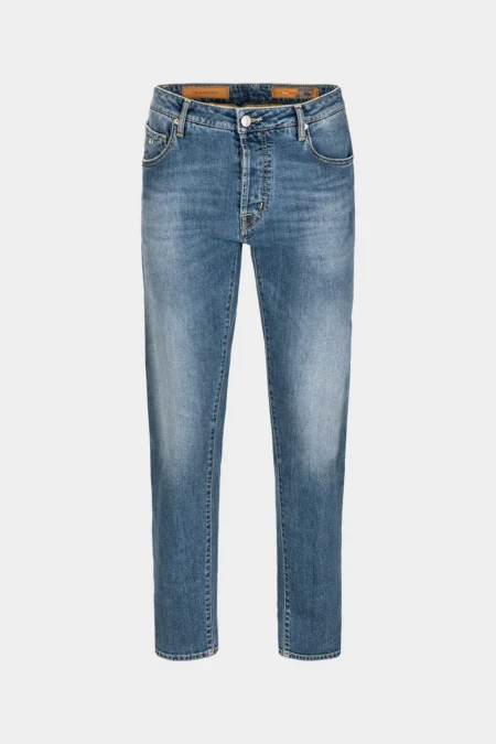 JEANS 5 TASCHE BRANDO CARROT DENIM BLU CHIARO HERITAGE