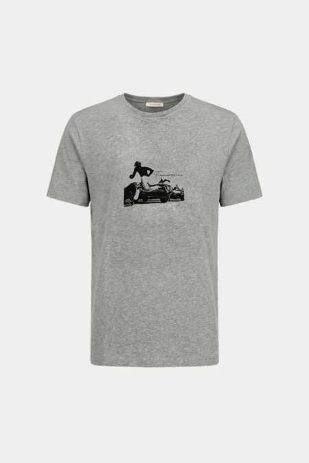 T-SHIRT SHORT-SLEEVED JUSTIN GREY RACE 2