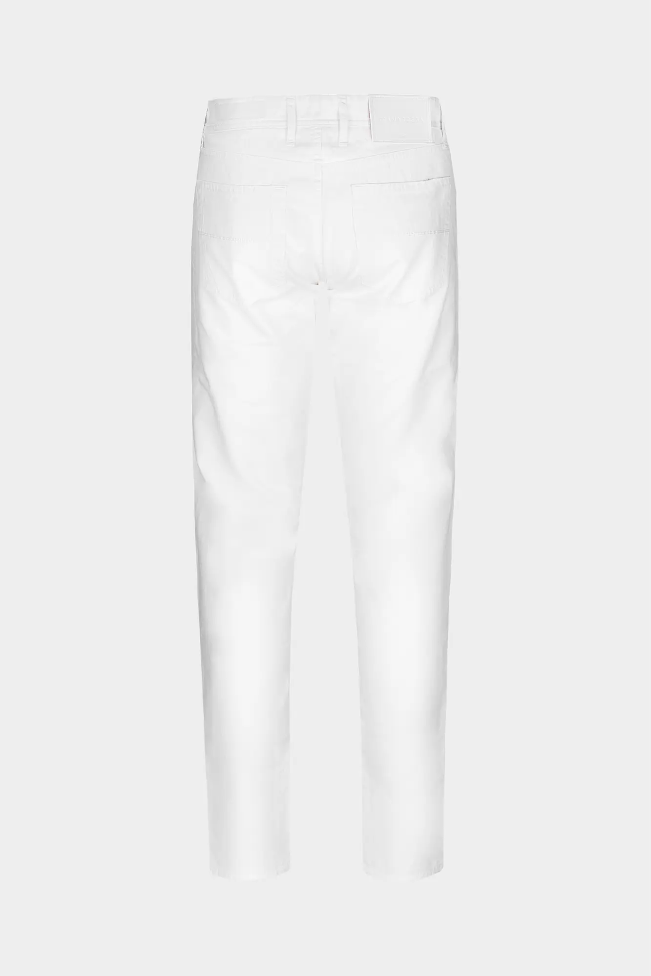 JEANS 5 POCKETS COLOURED MICHELANGELO REGULAR IN LINEN WHITE - Image 2