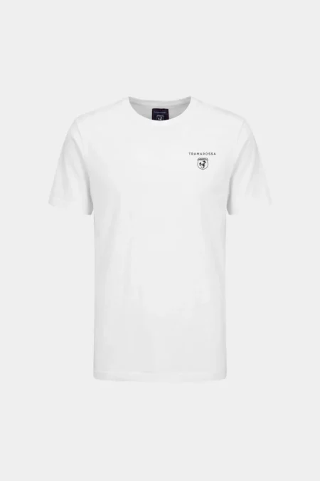 T-SHIRT IN COTONE WHITE LOGO ABARTH