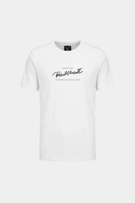 T-SHIRT IN COTONE WHITE SIGNATURE ABARTH