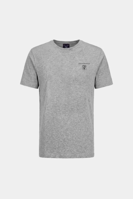 T-SHIRT IN COTONE GRIGIO LOGO ABARTH