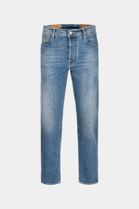 JEANS 5 TASCHE DANTE STRAIGHT IN DENIM BLU CHIARO