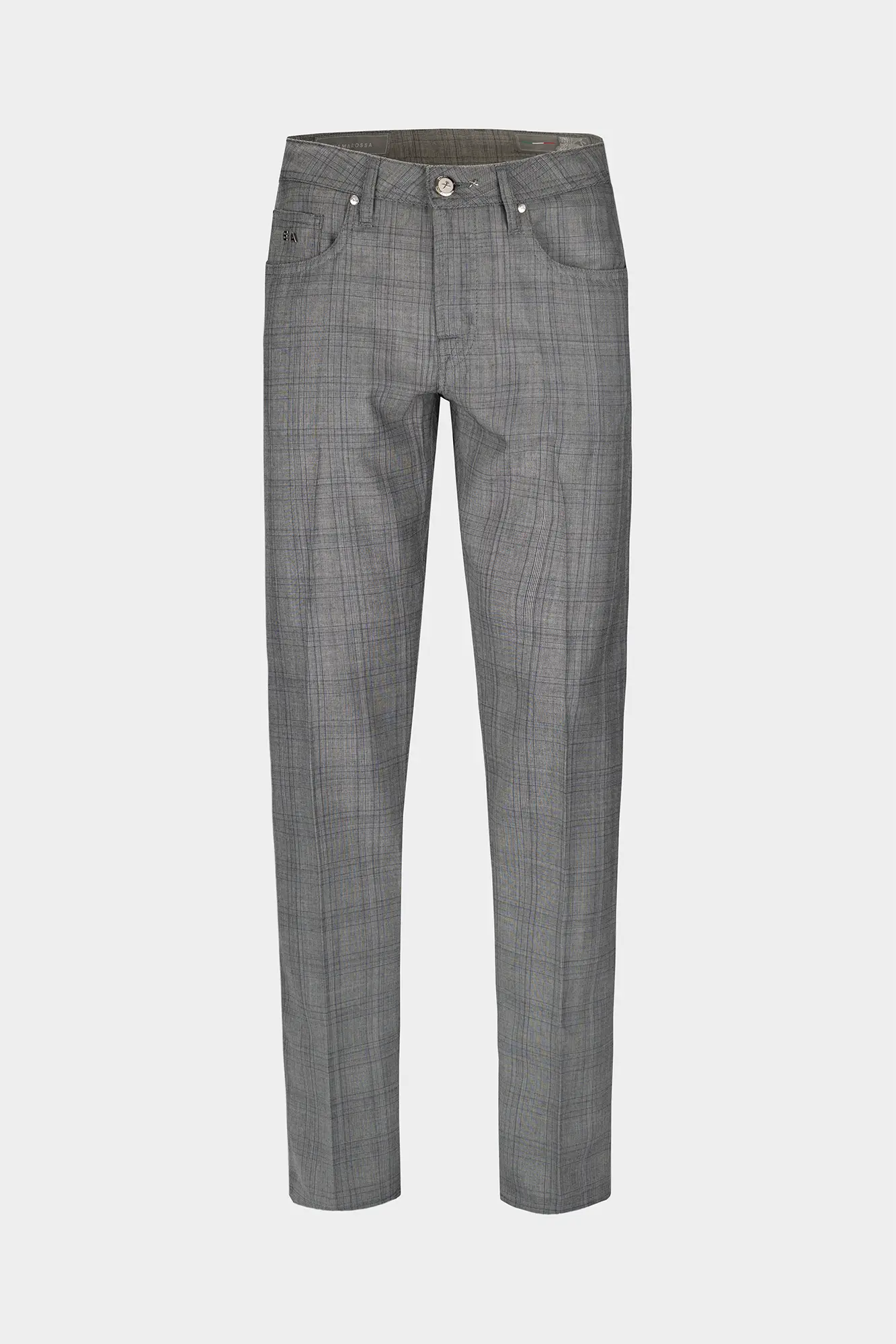 JEANS 5 POCKETS COLOURED MICHELANGELO REGULAR IN SUMMER WOOL GRAY