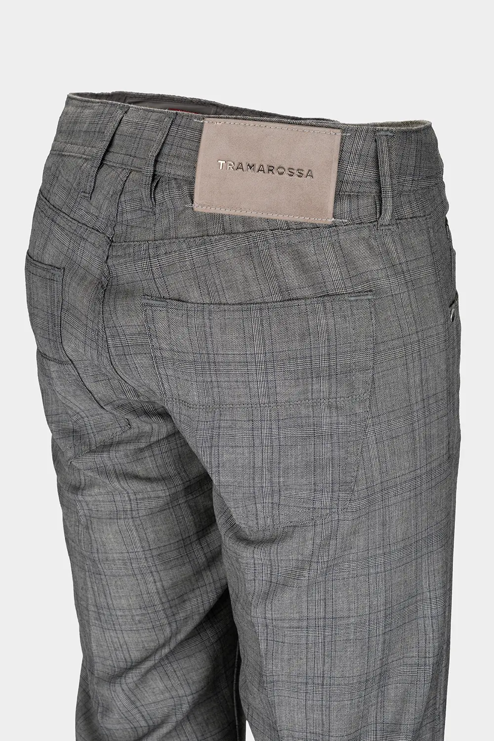 JEANS 5 POCKETS COLOURED MICHELANGELO REGULAR IN SUMMER WOOL GRAY - Image 4