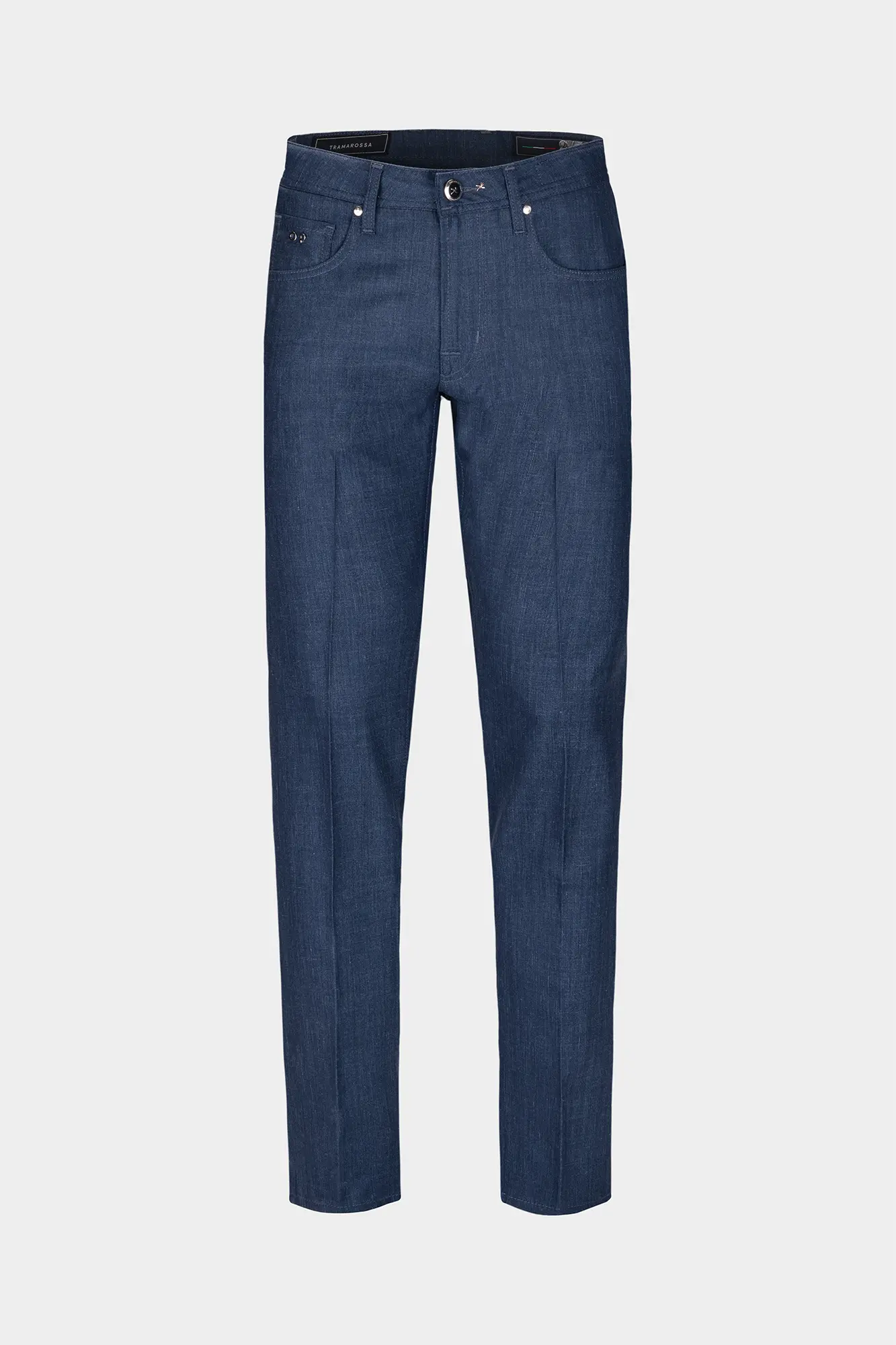 JEANS 5 POCKETS COLOURED MICHELANGELO REGULAR INSUMMER WOOL MEDIUM BLUE