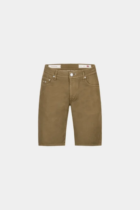 JEANS 5 TASCHE ASCANIO REGULAR IN GABARDINA DI COTONE RELAX TOBACCO