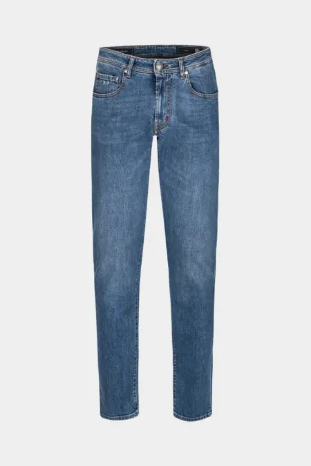 JEANS 5 TASCHE MICHELANGELO REGULAR IN DENIM BLU CHIARO YELLOWSTONE