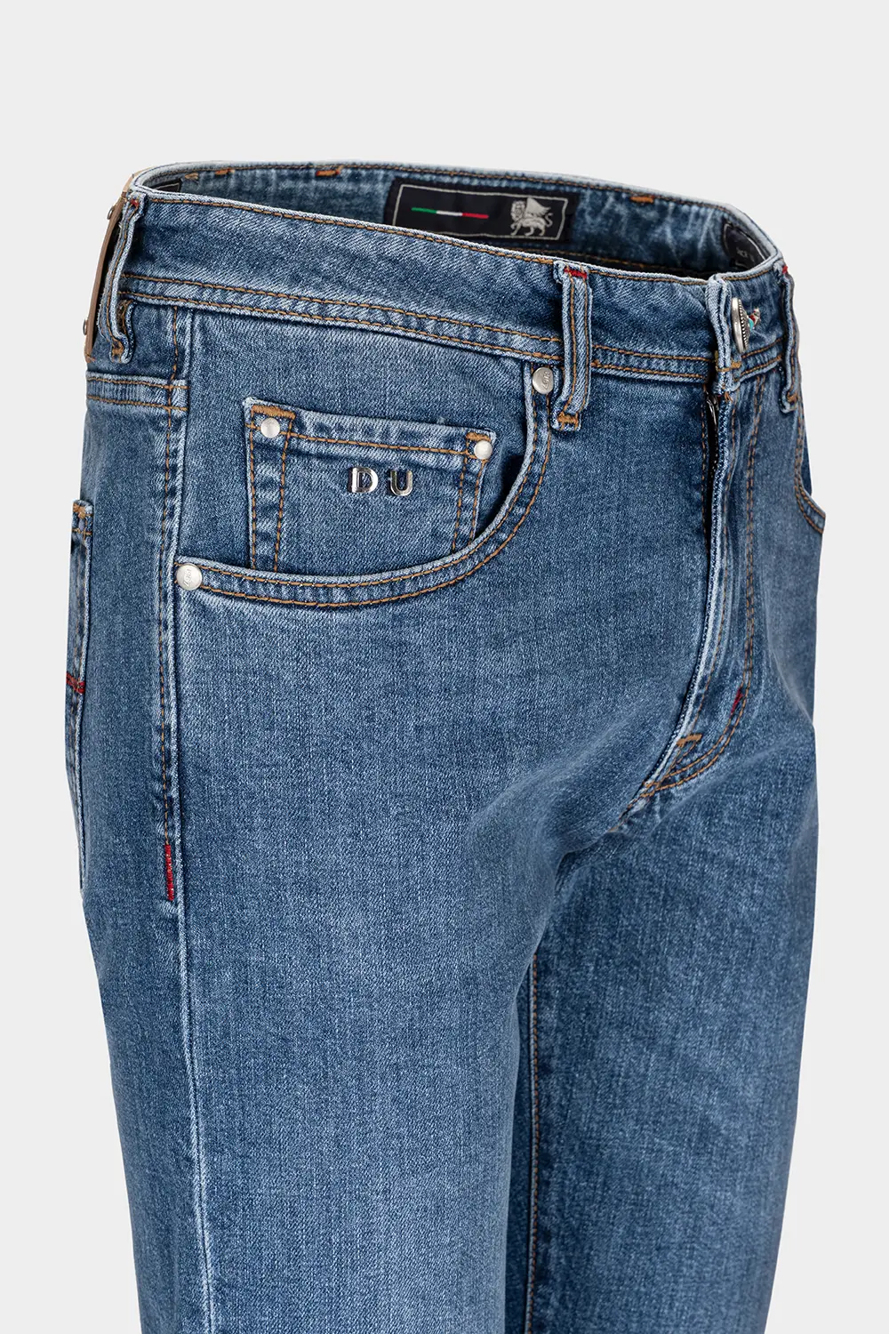 JEANS 5 TASCHE MICHELANGELO REGULAR IN DENIM BLU CHIARO YELLOWSTONE - immagine 3