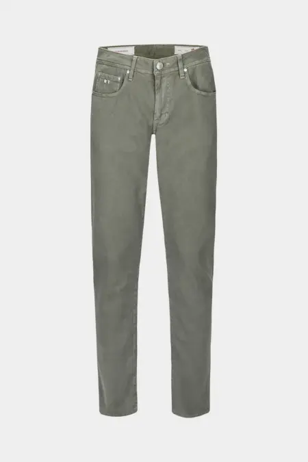 JEANS 5 POCKETS COLOURED MICHELANGELO REGULAR IN BULL GREEN