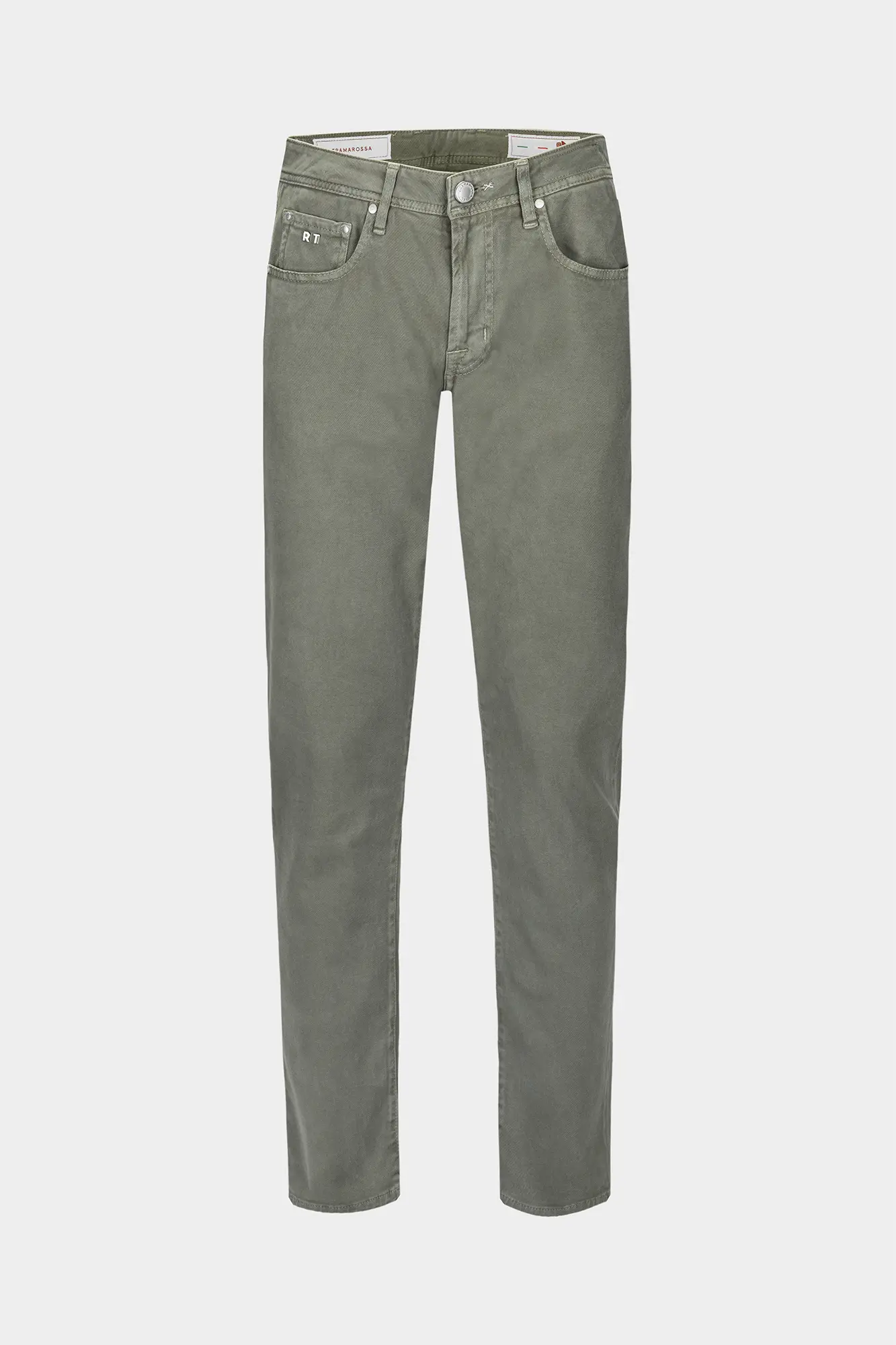 JEANS 5 POCKETS COLOURED MICHELANGELO REGULAR IN BULL GREEN