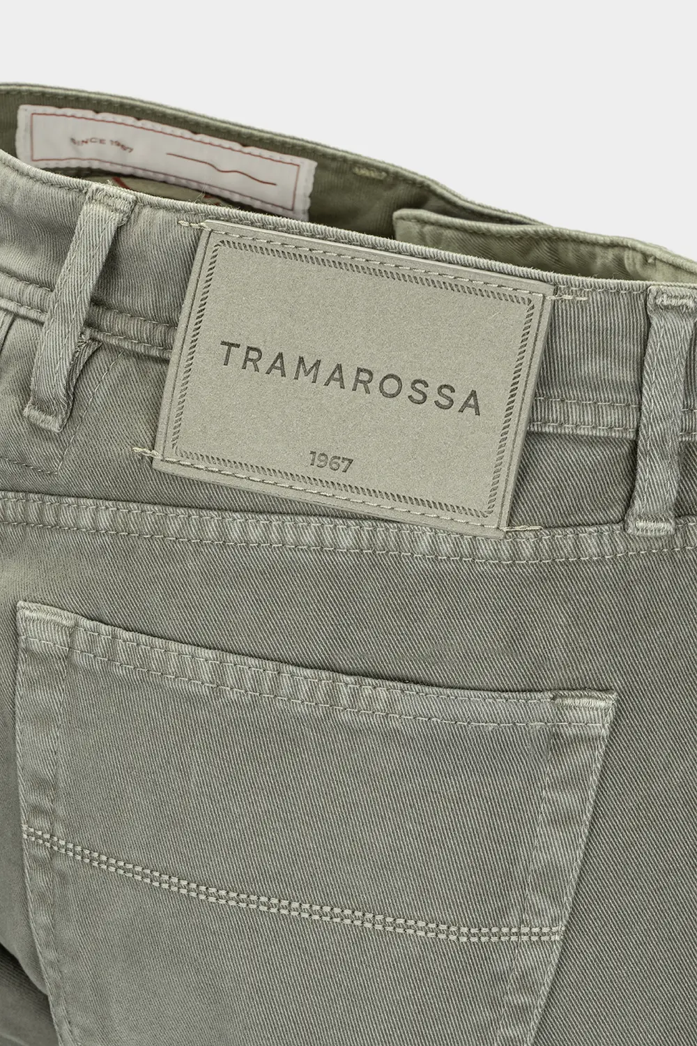 JEANS 5 POCKETS COLOURED MICHELANGELO REGULAR IN BULL GREEN - Image 2