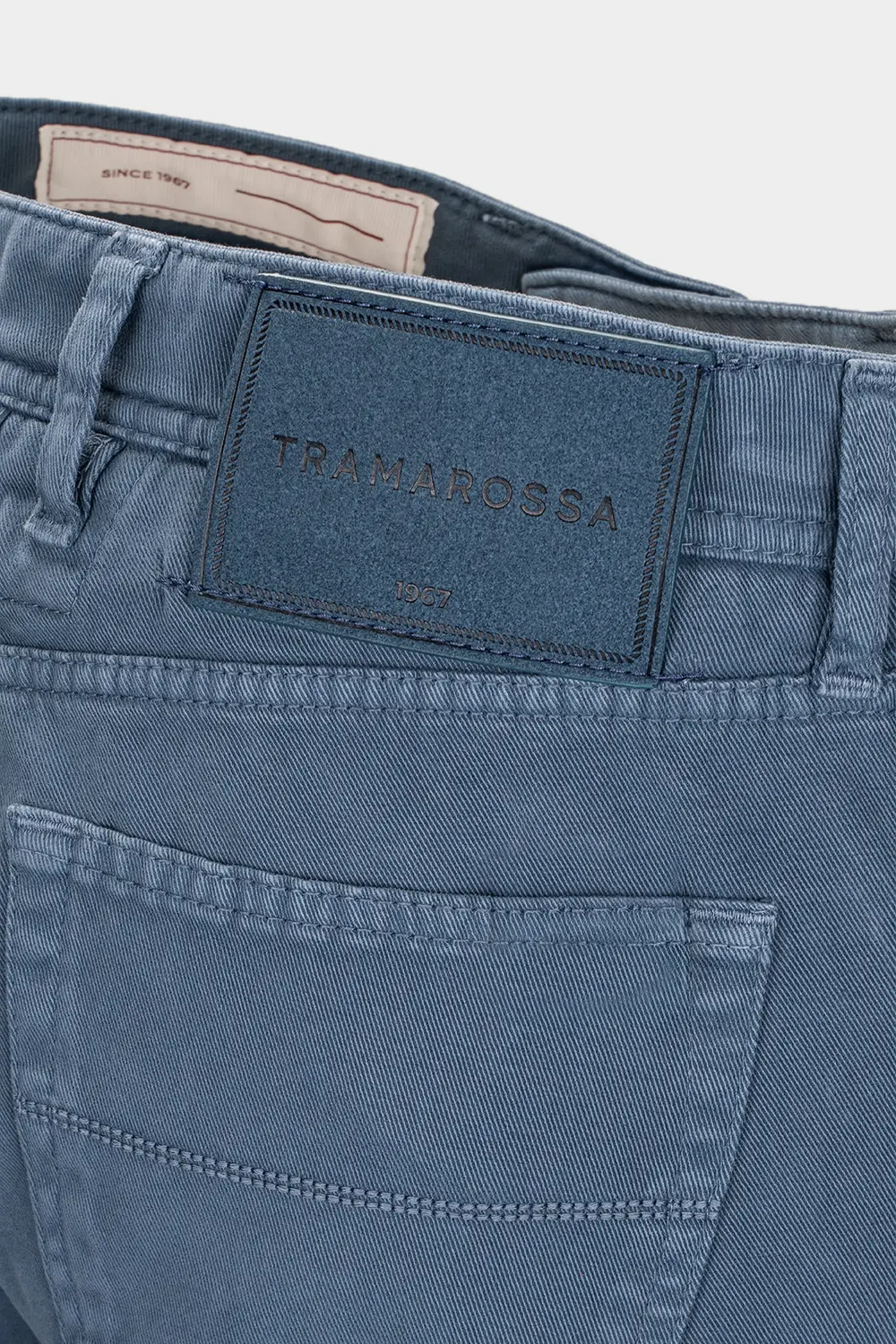 JEANS 5 POCKETS COLOURED MICHELANGELO REGULAR IN BULL LIGHT BLUE - Image 2