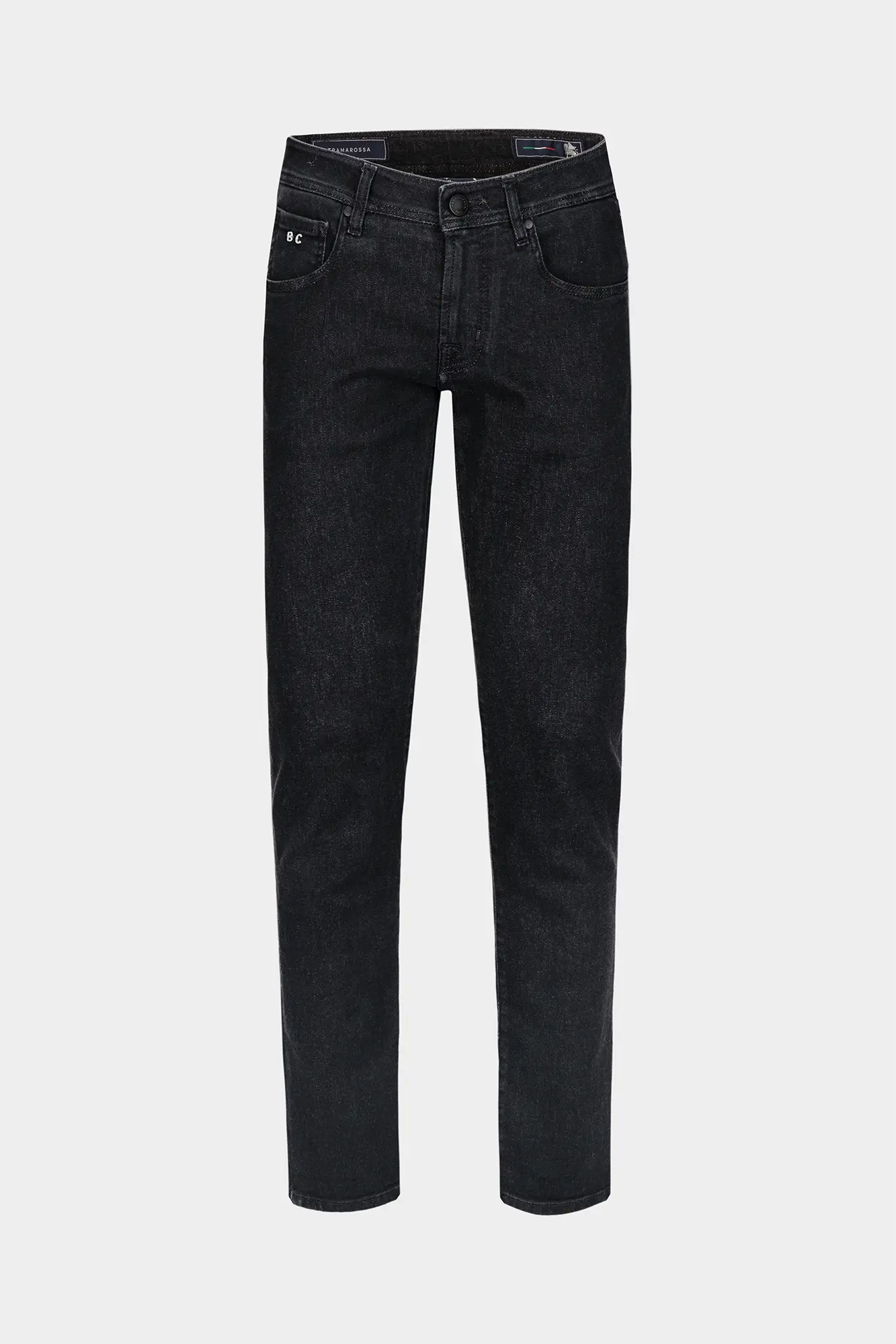 JEANS 5 POCKETS MICHELANGELO REGULAR IN DENIM TENCEL BLACK