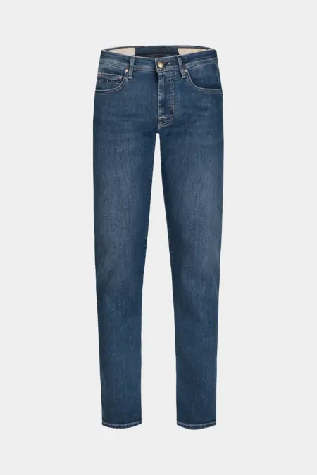 JEANS 5 TASCHE MICHELANGELO REGULAR IN DENIM BLU CHIARO CORTINA
