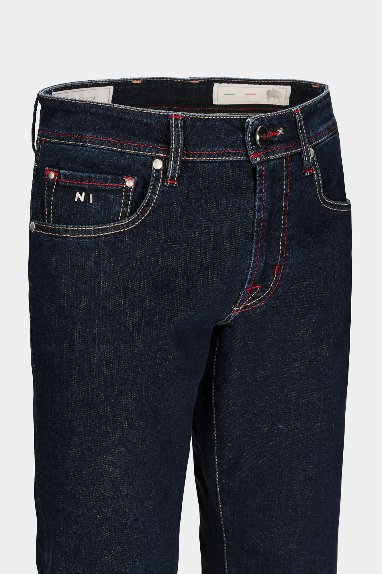 JEANS 5 POCKETS MICHELANGELO REGULAR IN DENIM DARK BLUE MUSIC - Image 3