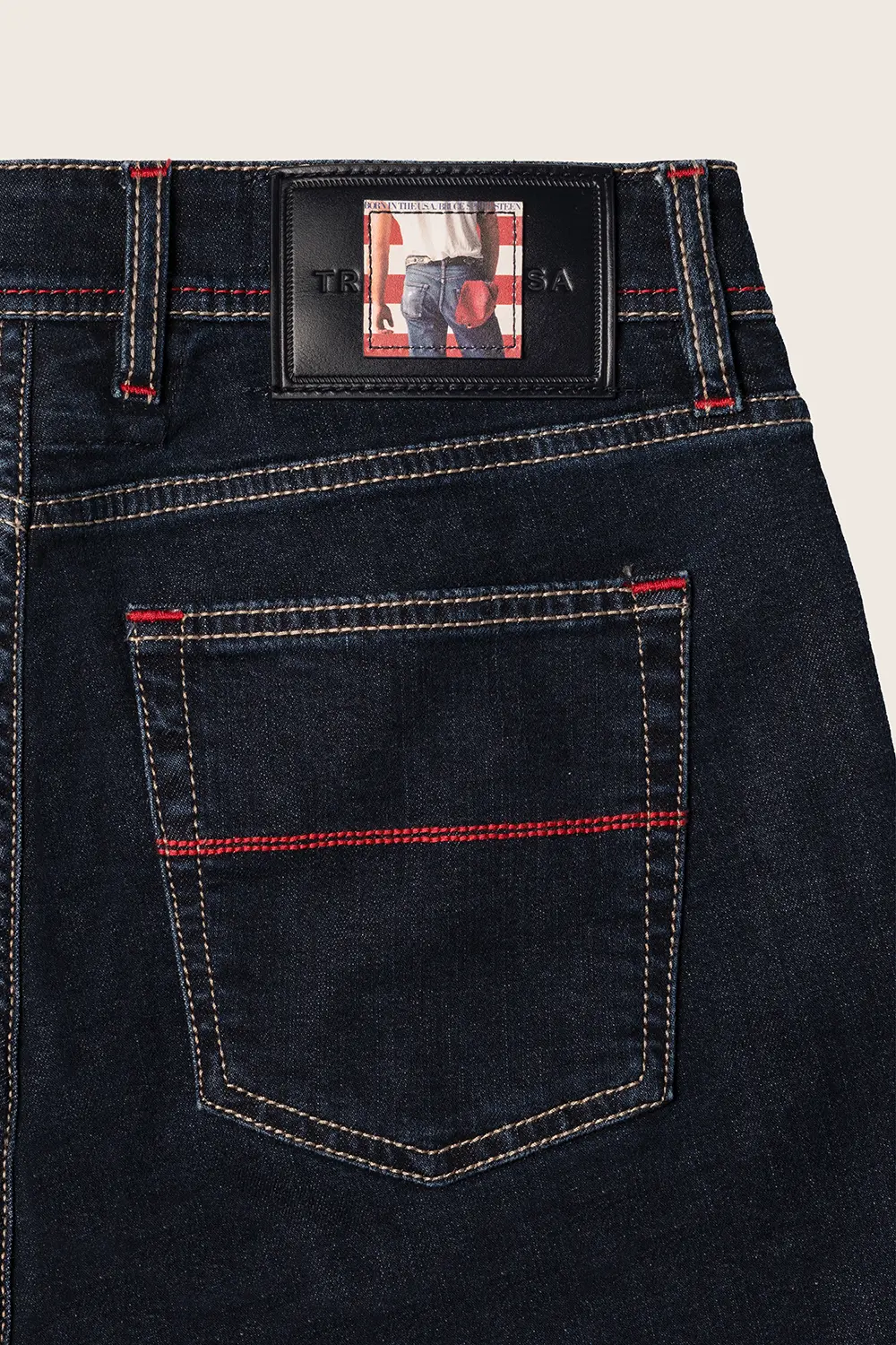 JEANS 5 POCKETS MICHELANGELO REGULAR IN DENIM DARK BLUE MUSIC - Image 2