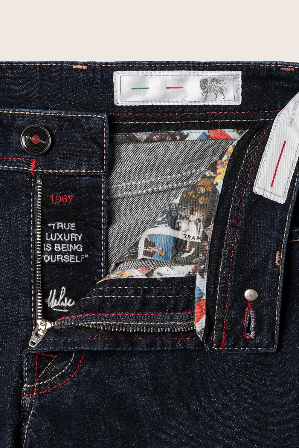 JEANS 5 POCKETS MICHELANGELO REGULAR IN DENIM DARK BLUE MUSIC - Image 4