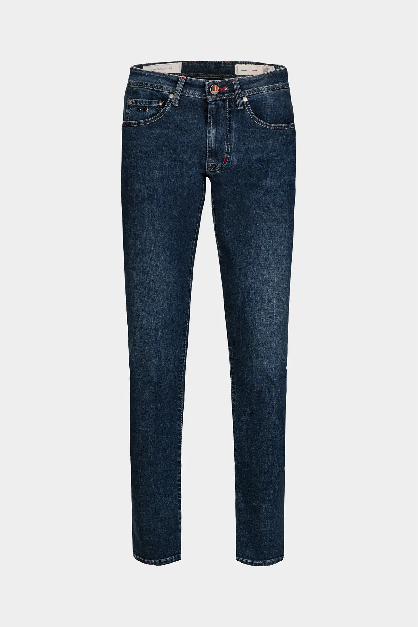 JEANS 5 TASCHE LEONARDO SLIM IN DENIM BLU SCURO COLOUR DENIM