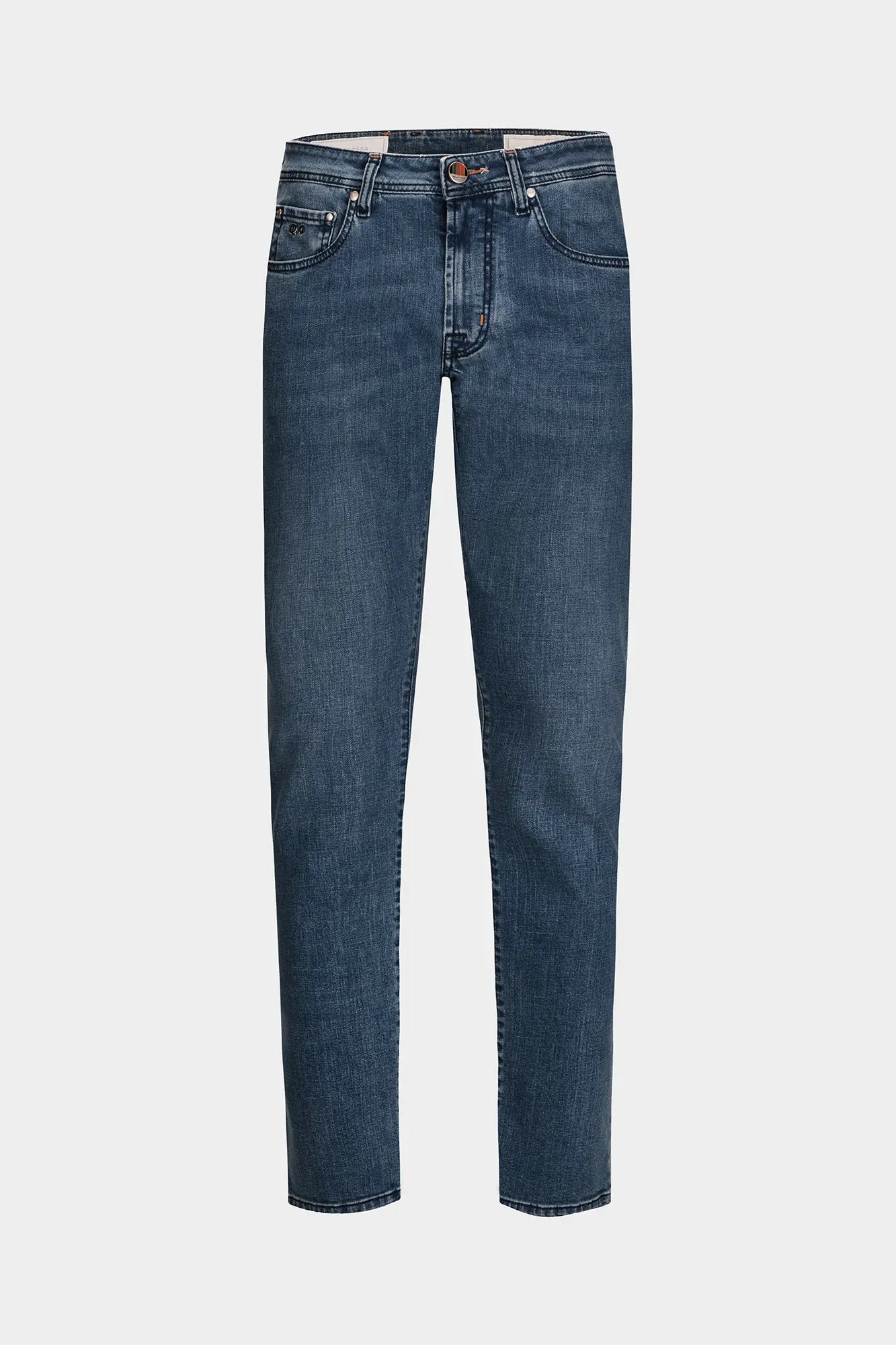 JEANS 5 TASCHE MICHELANGELO REGULAR IN DENIM BLU MEDIO COLOUR DENIM